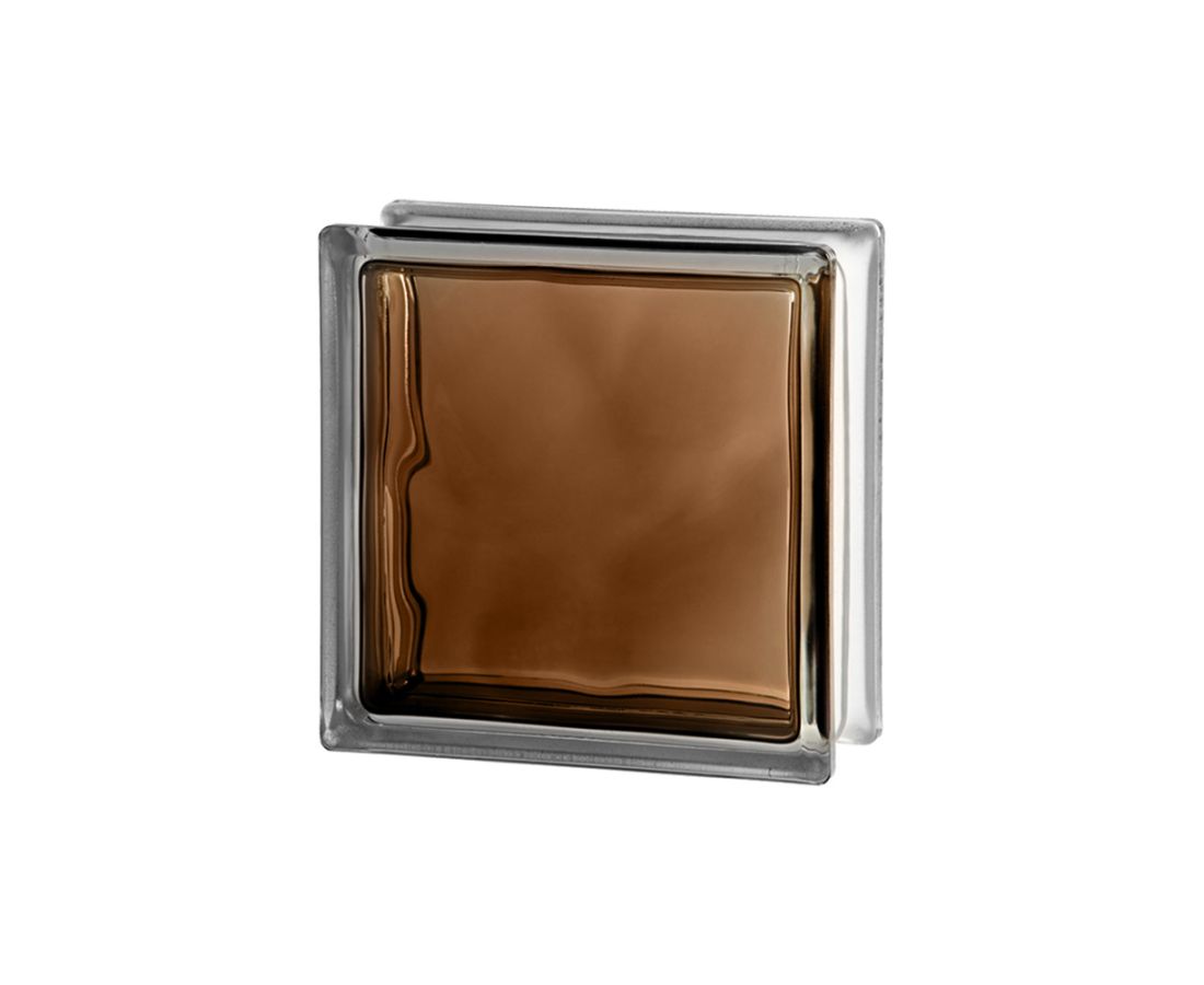 მინა ბლოკი Incolored Brown JH073 — მინა-ბლოკი